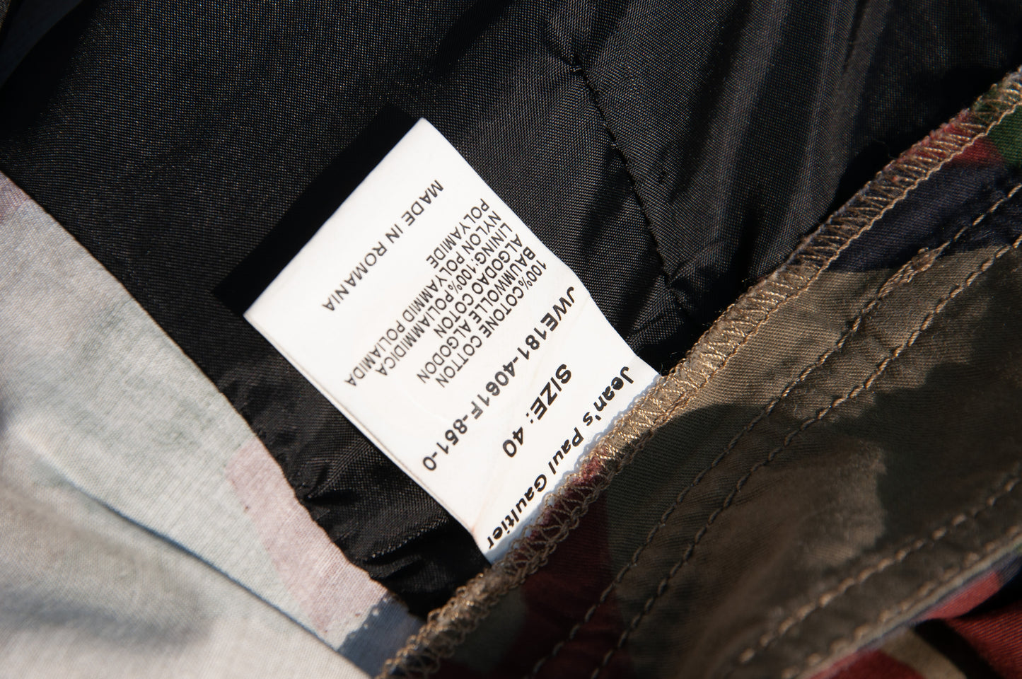 JEANS PAUL GAULTIER CAMO BUBBLE SKIRT