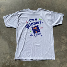 Vtg Graphic TShirt "I'm a Winner. Texas Lottery" Novelty Gambling Cotton Sz M/L