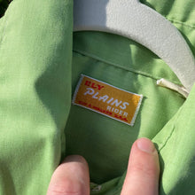 Ely Plains 70s Pearl Snap Shirt SzXL Green Cotton Button Down Mens Western Shirt