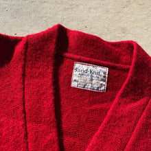 60s Mens Cardgian Collegiate Vintage Grandpa Sweater "O" Patch Chain Stitch Sz42