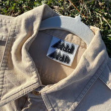 70s Men's Shirt Cream Cotton Button Button Casual Longsleeve Shirt Mad Man Sz M