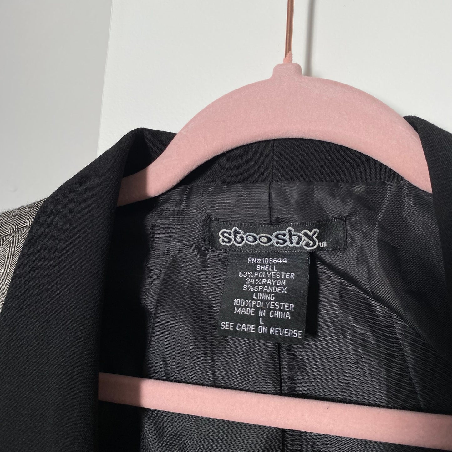 2000s Womens Top Vintage Office Siren Top Tuxedo Vibes Y2K Indie Sleeze SS Sz L