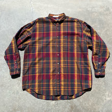 Vintage Guess Shirt Mens Long Sleeve Button Down Cotton Linen Plaid 90s Sz L