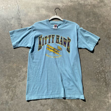 Vintage Graphic TShirt Blue Heavy Cotton "Kitty Hawk North Carolina" 1990s Sz M
