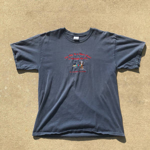 Vtg 90s Men's TShirt “The Way To A Man’s Heart is Through His Fly” Worn In Sz L