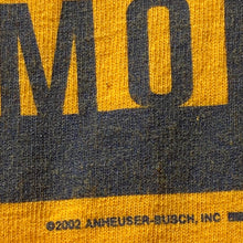 VTG Budweiser TShirt 2002 "Send More Bud" Tee Yellow Gildan Ultra Cotton Sz L