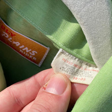 Ely Plains 70s Pearl Snap Shirt SzXL Green Cotton Button Down Mens Western Shirt