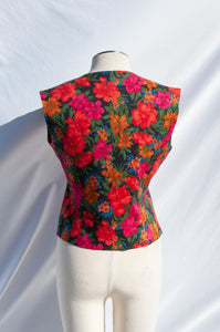 YVES SAINT LAURENT VINTAGE 1990S FLORAL VEST