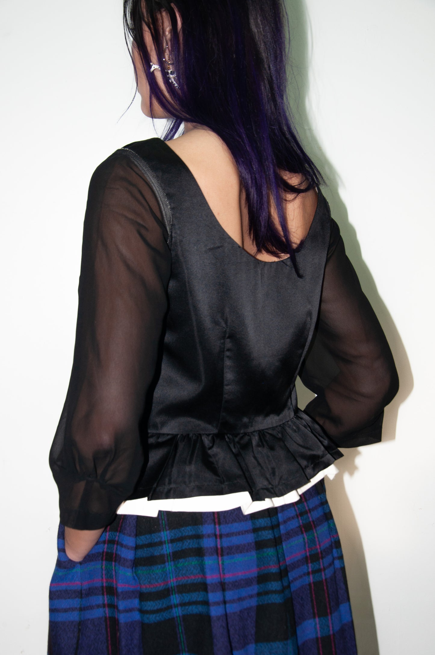 COMME DES GARCONS FW2010 BLACK RENAISSANCE STYLE TOP