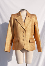 YVES SAINT LAURENT BROCADE GOLD TAILORED JACKET