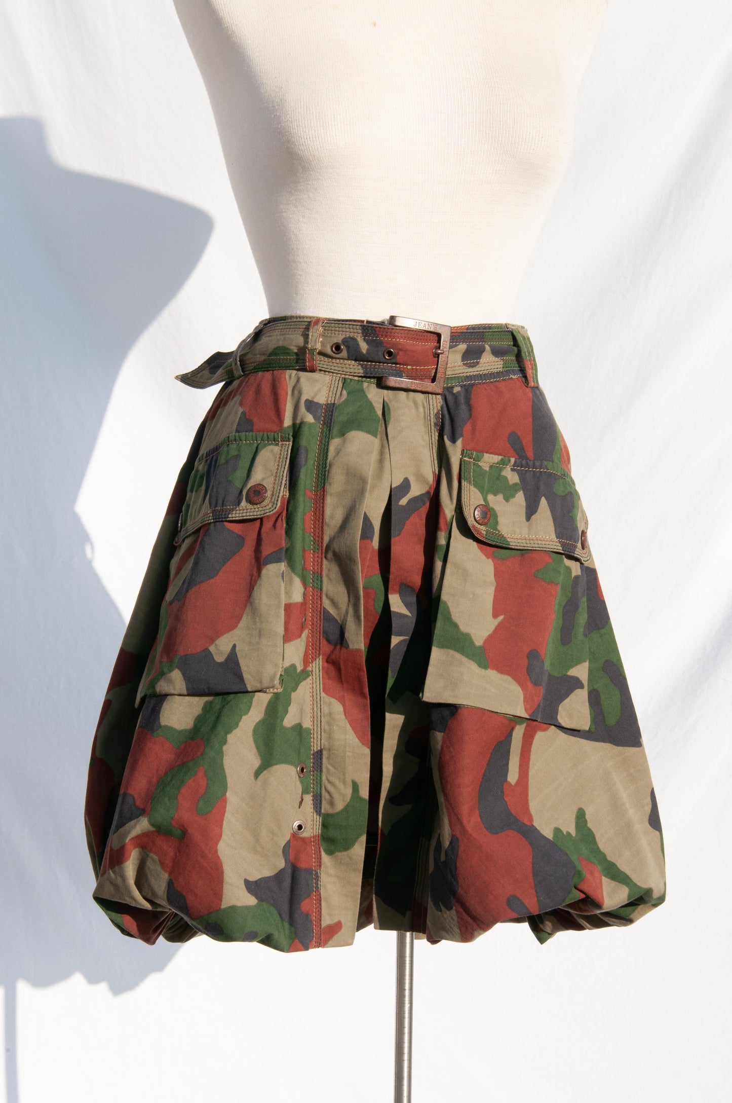 JEANS PAUL GAULTIER CAMO BUBBLE SKIRT