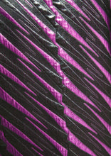 COURREGES VINTAGE PURPLE AND BLACK TEXTURED LIGHTNING PRINT JACKET