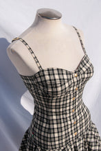 MOSCHINO JEANS 1990S BLACK AND WHITE MINI DRESS