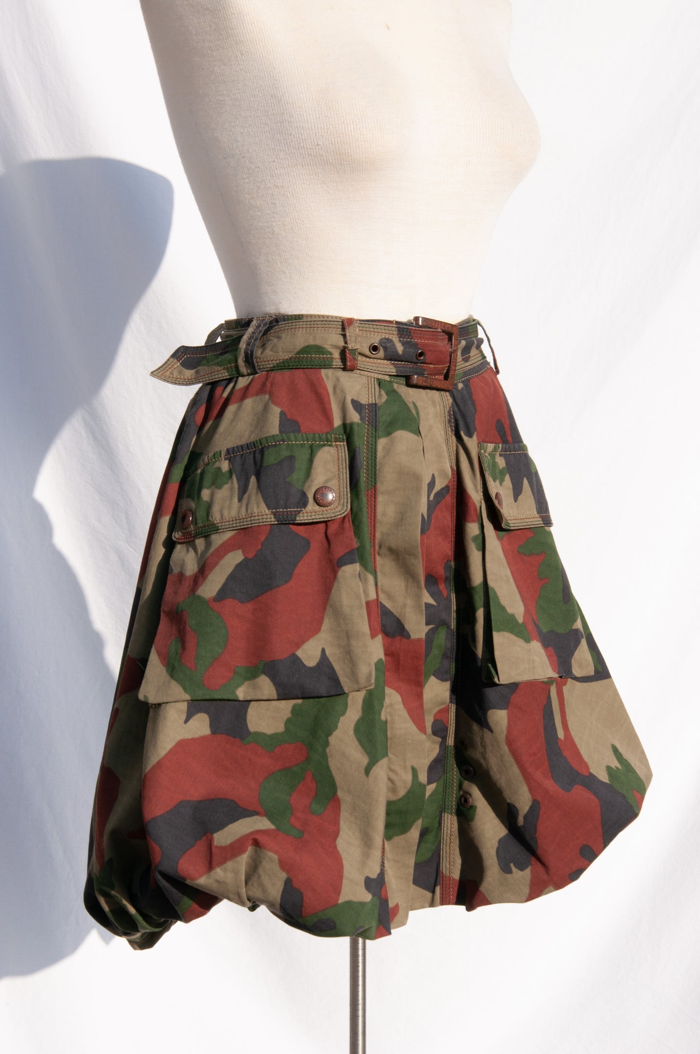 JEANS PAUL GAULTIER CAMO BUBBLE SKIRT RetroSpectrum NYC