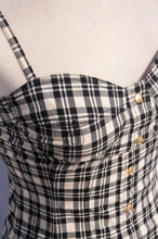 MOSCHINO JEANS 1990S BLACK AND WHITE MINI DRESS