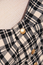 MOSCHINO JEANS 1990S BLACK AND WHITE MINI DRESS