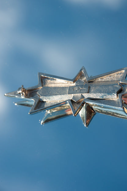 THIERRY MUGLER 1990S SILVER STAR BROOCH/PENDANT