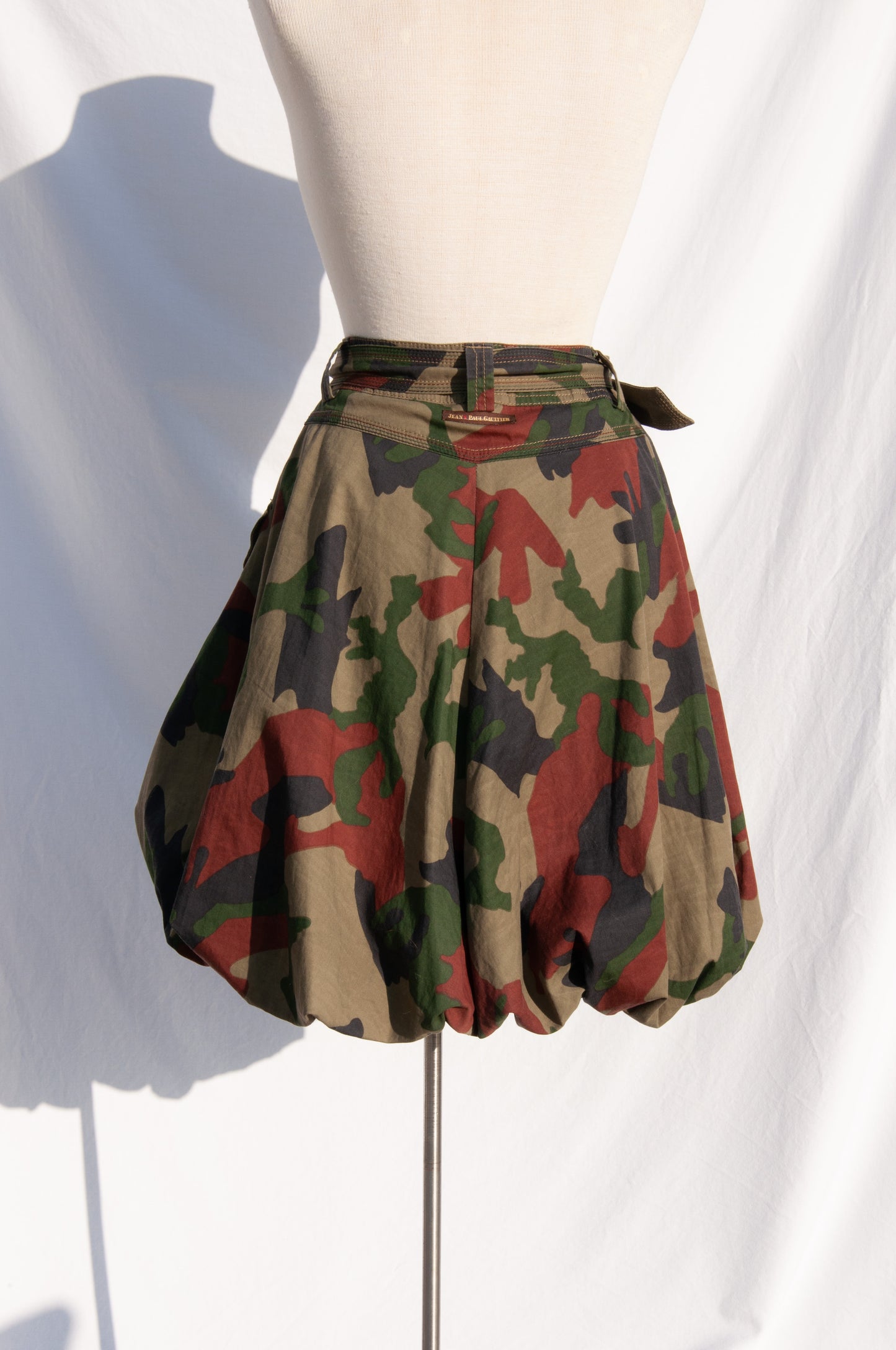 JEANS PAUL GAULTIER CAMO BUBBLE SKIRT
