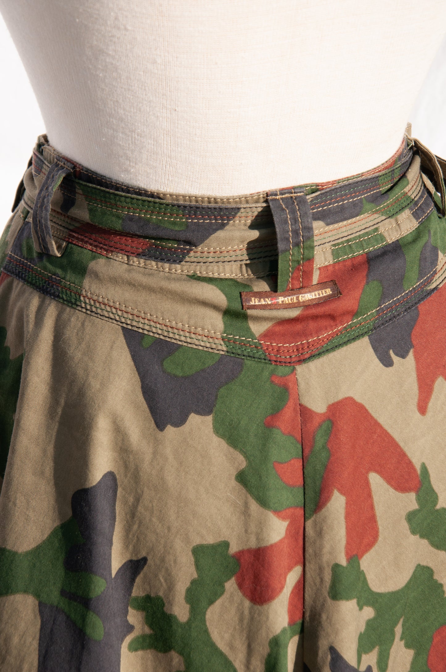 JEANS PAUL GAULTIER CAMO BUBBLE SKIRT