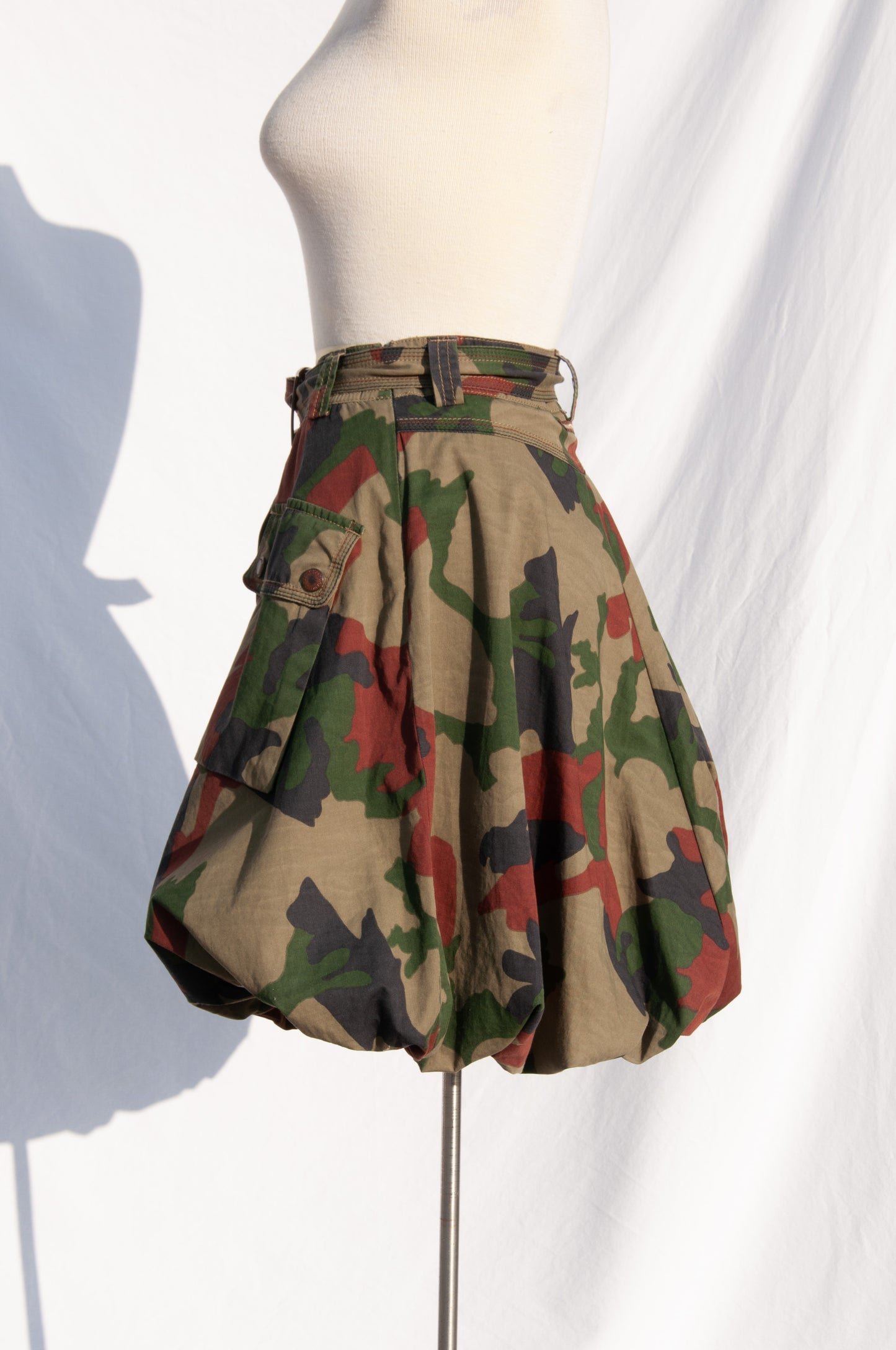 JEANS PAUL GAULTIER CAMO BUBBLE SKIRT
