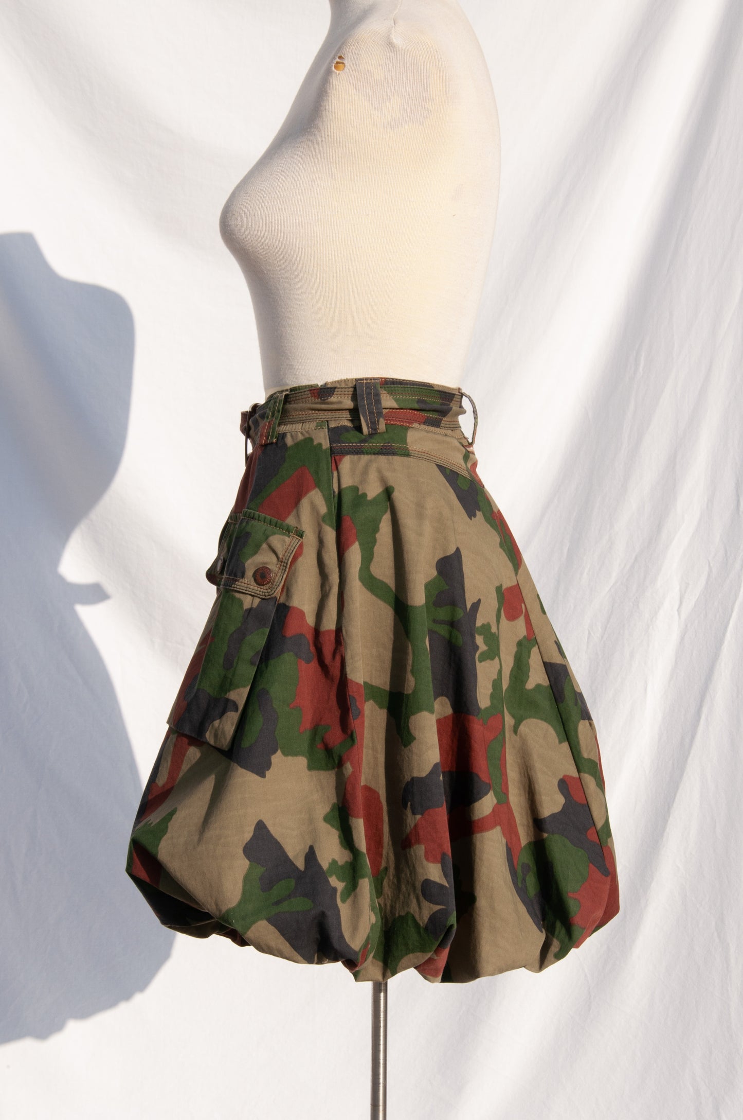 JEANS PAUL GAULTIER CAMO BUBBLE SKIRT