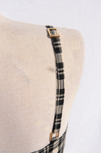 MOSCHINO JEANS 1990S BLACK AND WHITE MINI DRESS