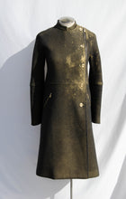 BOTTEGA VENETA PRE FALL 2012 DISTRESSED GOLD COAT