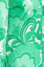 PYKETTES 1970S PSYCHEDELIC GREEN SHIRT