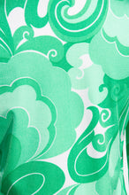 PYKETTES 1970S PSYCHEDELIC GREEN SHIRT