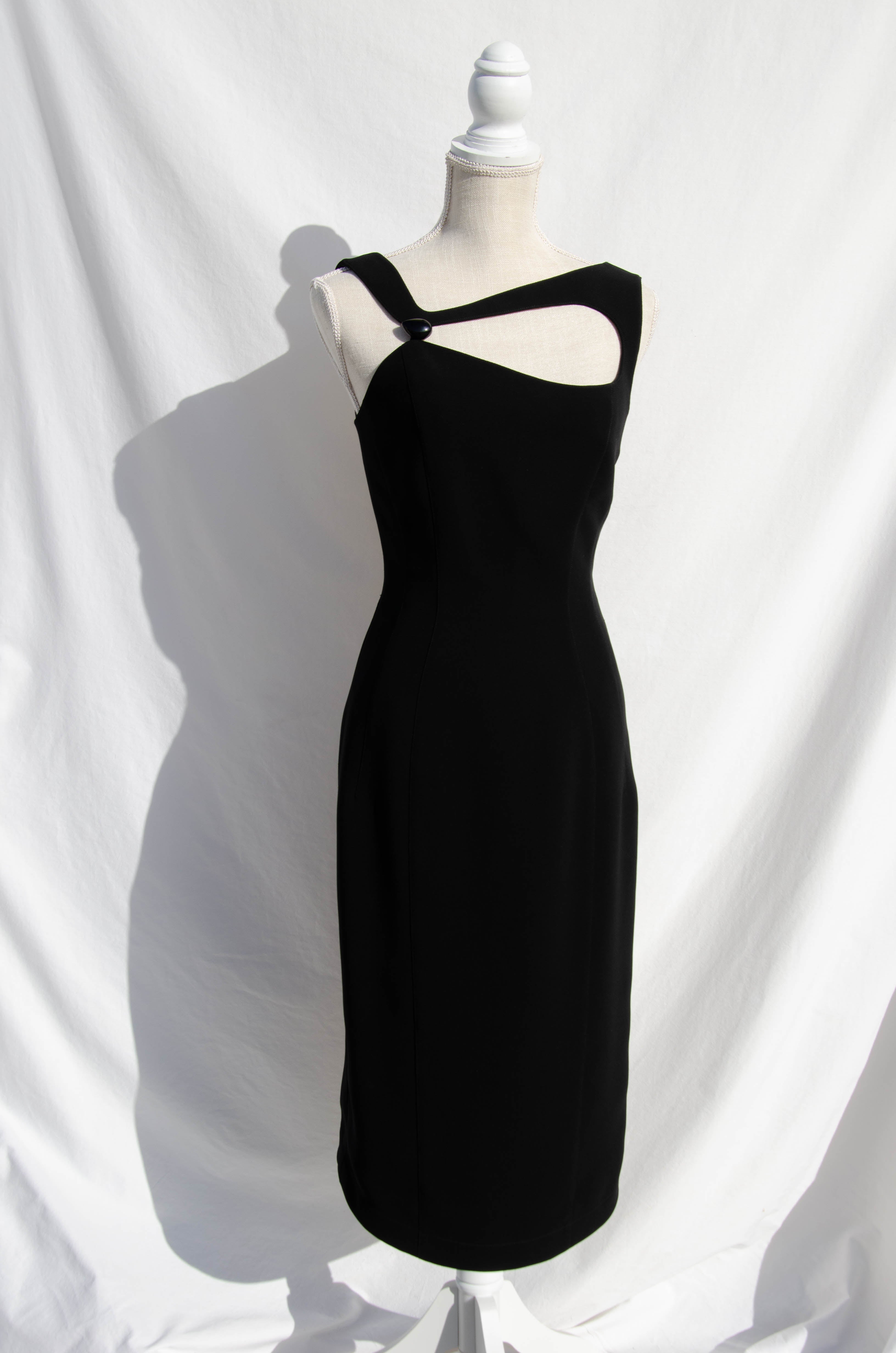 THIERRY MUGLER VINTAGE BLACK CUT OUT DRESS – RetroSpectrum NYC