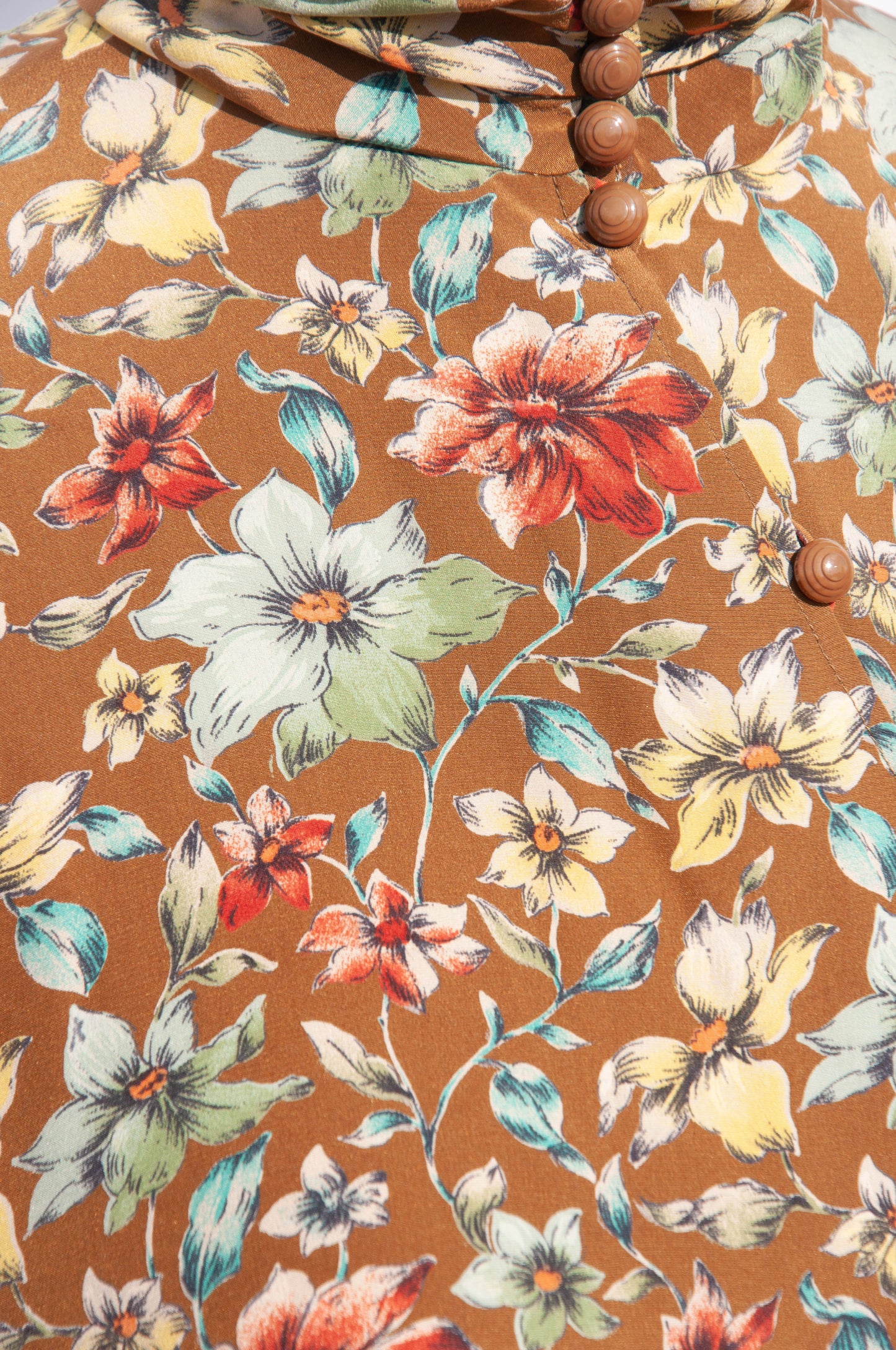 EMANUEL UNGARO VINTAGE FLORAL SILK SHIRT