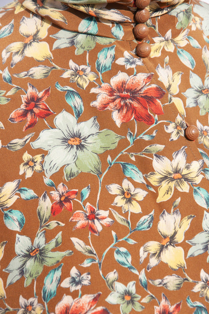 EMANUEL UNGARO VINTAGE FLORAL SILK SHIRT