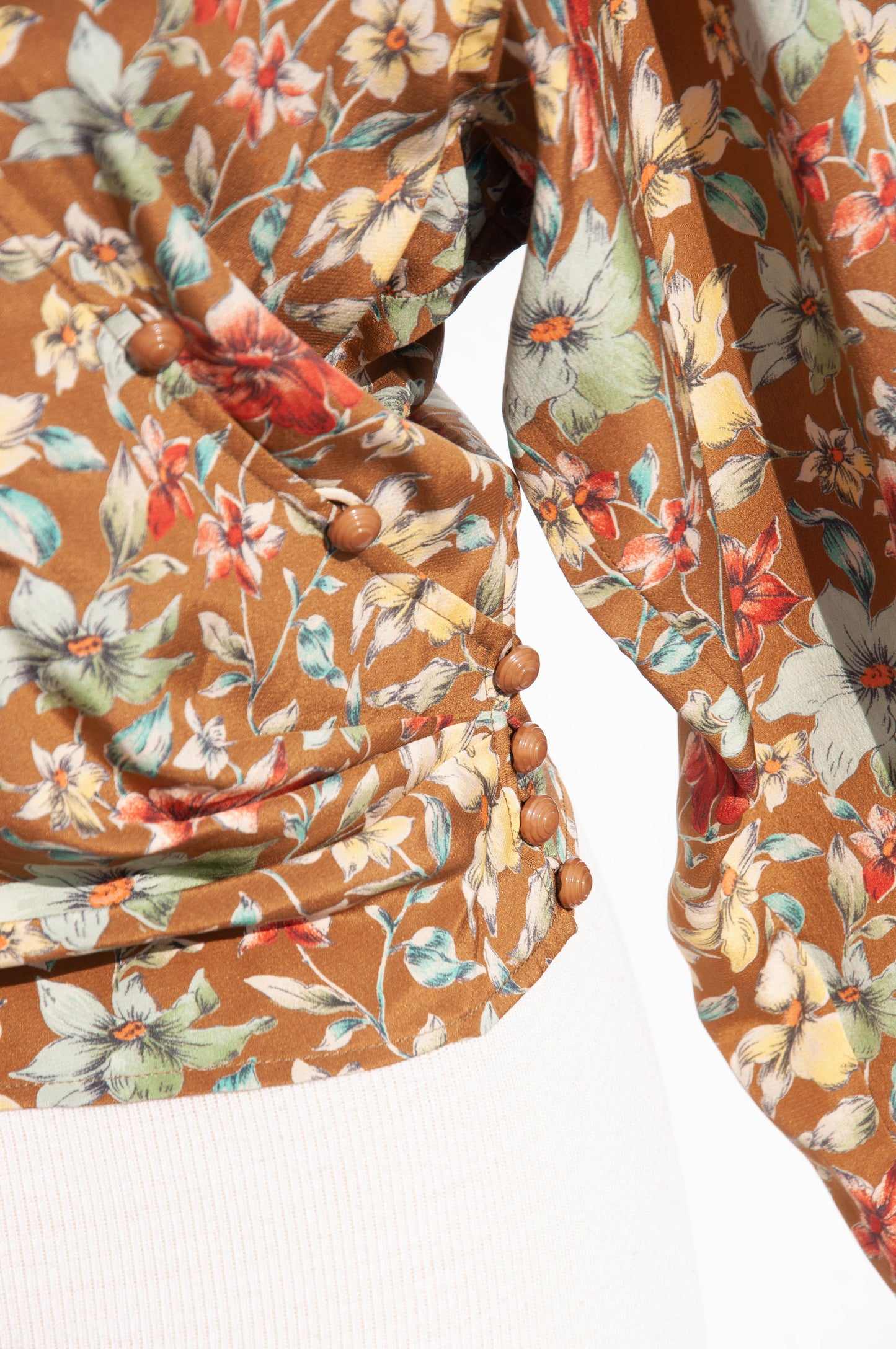 EMANUEL UNGARO VINTAGE FLORAL SILK SHIRT