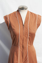 ANDELL MAY 1950S BROWN COTTON SPORTSWEAR JUMPSUIT