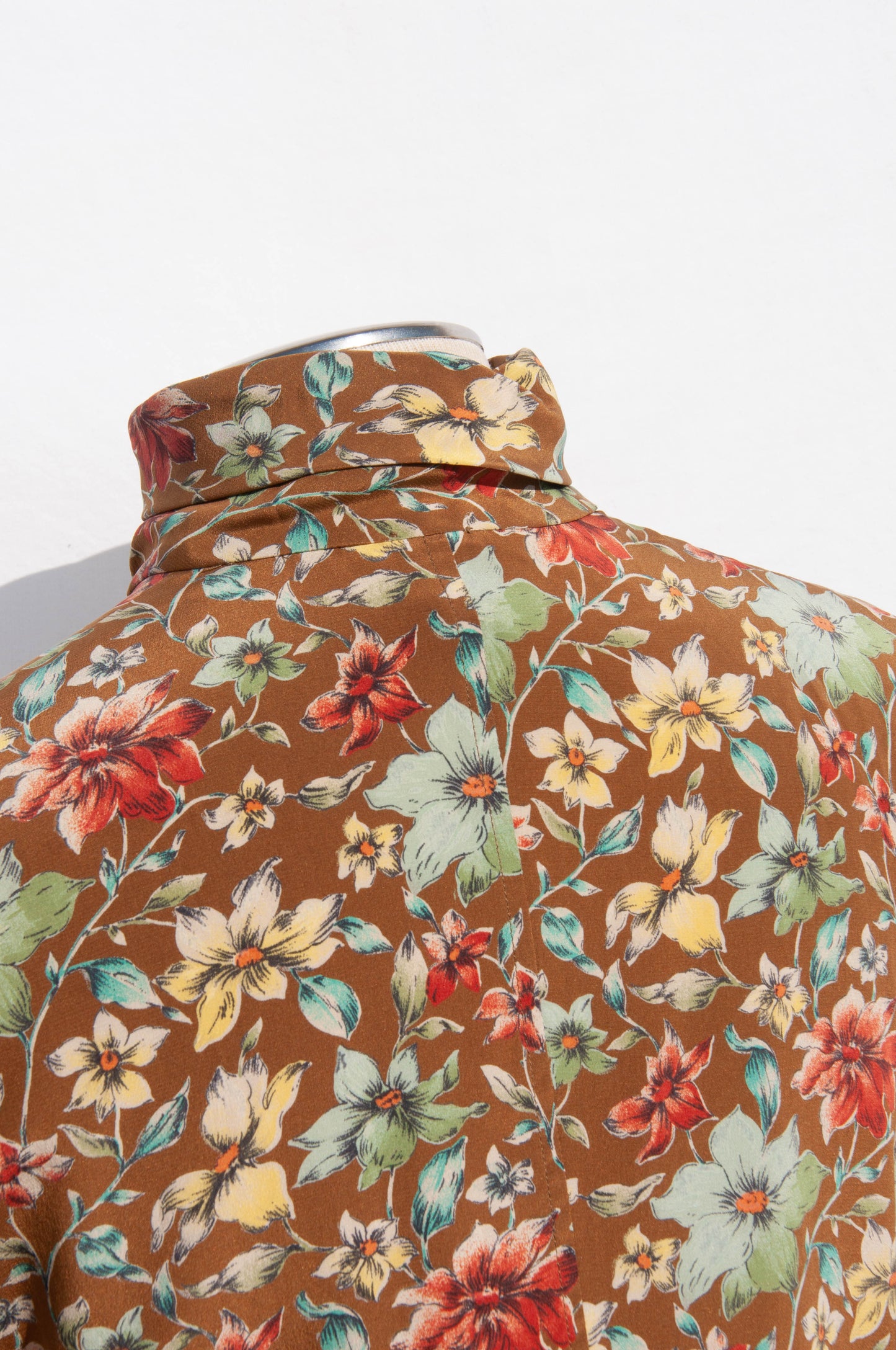 EMANUEL UNGARO VINTAGE FLORAL SILK SHIRT