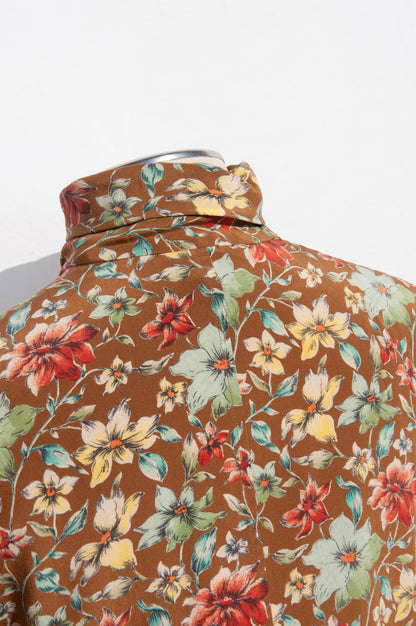 EMANUEL UNGARO VINTAGE FLORAL SILK SHIRT