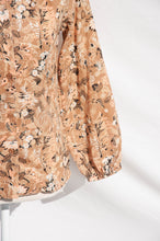 BEAUJOLAIS 60S FLORAL EARTHTONE BUTTON DOWN SHIRT