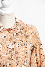 BEAUJOLAIS 60S FLORAL EARTHTONE BUTTON DOWN SHIRT
