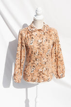 BEAUJOLAIS 60S FLORAL EARTHTONE BUTTON DOWN SHIRT