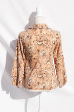 BEAUJOLAIS 60S FLORAL EARTHTONE BUTTON DOWN SHIRT