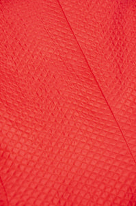 VALENTINO NIGHT VINTAGE QUILTED RED SILK BOW JACKET