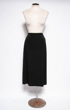 LILLI ANN DOCUMENTED 1953 BLACK RIPPLE WOOL "NEW LOOK" SKIRT SUIT
