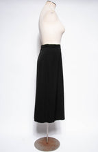 LILLI ANN DOCUMENTED 1953 BLACK RIPPLE WOOL "NEW LOOK" SKIRT SUIT