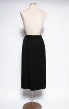 LILLI ANN DOCUMENTED 1953 BLACK RIPPLE WOOL "NEW LOOK" SKIRT SUIT