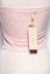 KRIZIA 90S/00 PINK BEADED TUBE TOP W TAGS