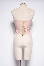 KRIZIA 90S/00 PINK BEADED TUBE TOP W TAGS