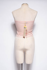 KRIZIA 90S/00 PINK BEADED TUBE TOP W TAGS