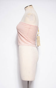KRIZIA 90S/00 PINK BEADED TUBE TOP W TAGS