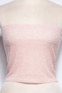 KRIZIA 90S/00 PINK BEADED TUBE TOP W TAGS