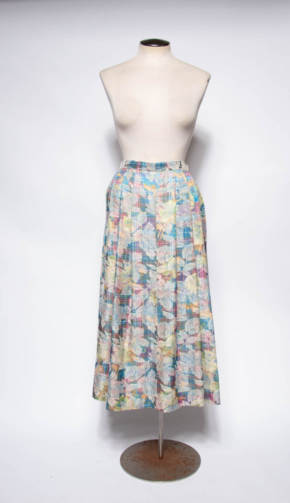 EGER VINTAGE 1980S MULTICOLOR FLORAL DRESS SUIT SET